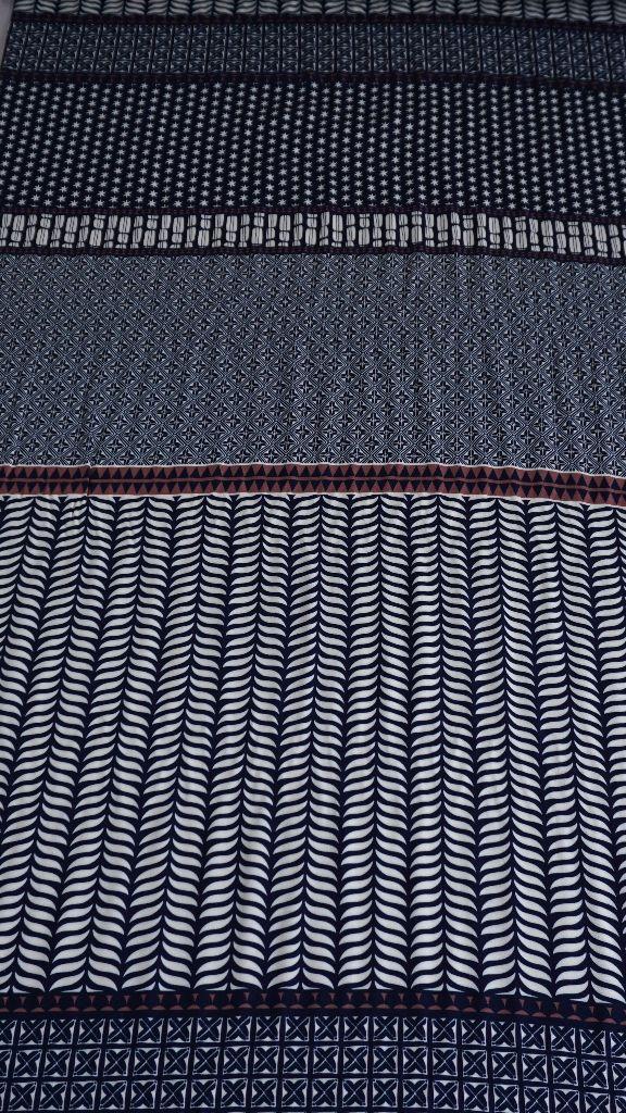 Viskosetwill Druck Molina Bohomuster dunkelblau - Bienvenido